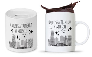 Dla Trenera Prezent Zestaw Skarbonka + Kubek