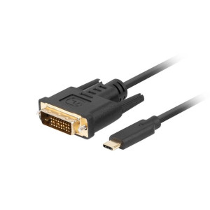 Kabel USB C na DVI-D Lanberg CA-CMDV-10CU-0030-BK 3 m Czarny