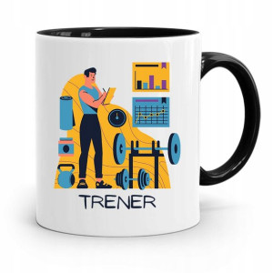 Dla Trenera Trenerki Kubek Czarny Najlepszy Trener