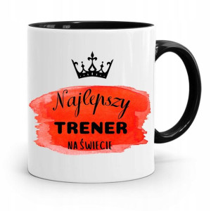 Dla Trenera Trenerki Kubek Czarny Najlepszy Trener