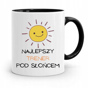 Dla Trenera Trenerki Kubek Czarny Najlepszy Trener