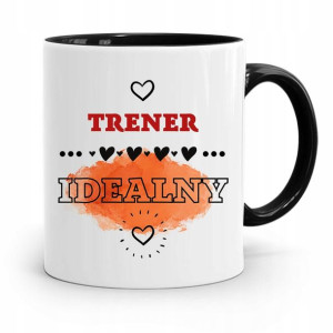 Dla Trenera Trenerki Kubek Czarny Trener Idealny