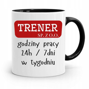 Dla Trenera Trenerki Kubek Czarny Trener Sp Z O.o