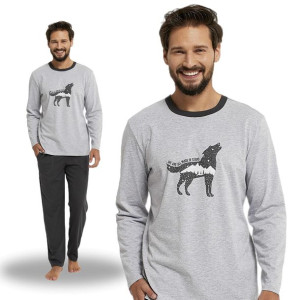 Piżama męska bawełniana ciepła Italian Fashion