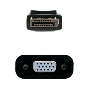 Adapter DisplayPort na SVGA NANOCABLE 10.16.0602 Czarny (15 cm)