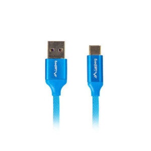 Kabel USB A na USB C Lanberg Quick Charge 3.0 Niebieski