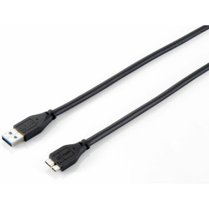 Kabel USB 3.0 A na Micro USB B Equip KP7720 Czarny 1,8 m