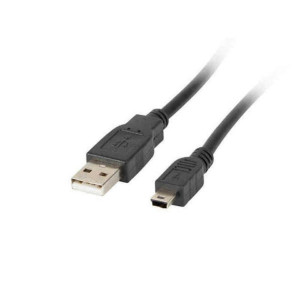 Kabel USB 2.0 A na Mini USB B Lanberg CA-USBK-11CC-0018-BK 1,8 m Czarny