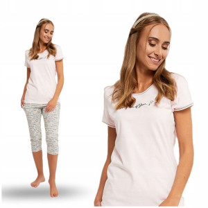 Piżama damska 3/4 spodnie Karla Italian Fashion