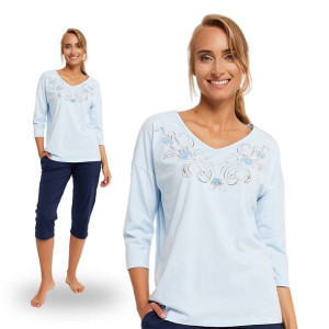Piżama damska bawełnia 3/4 Kolima Italian Fashion