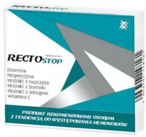Rectostop dla osób z hemoroidami 30 tabletek