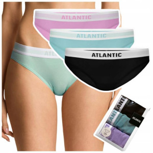 Majtki bawełniane BIKINI damskie Atlantic 3-Pack