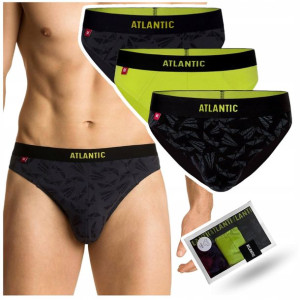 3X slipy MAJTKI MĘSKIE w ozdobnym pudełku Atlantic