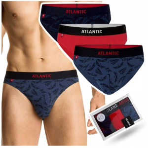 3X slipy MAJTKI MĘSKIE w ozdobnym pudełku Atlantic