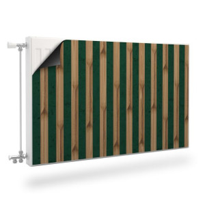 Magnetyczna MASKOWNICA Na Kaloryfer Lamele 3D Imitacja Drewna 120cm x 60cm
