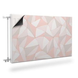 Magnetyczna MASKOWNICA Na Grzejnik Różowy Wzór Geometryczny 90cm x 60cm
