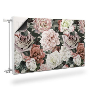 MASKOWNICA Magnetyczna Na Grzejnik KWIATY Róże Piwonie 90cm x 60cm
