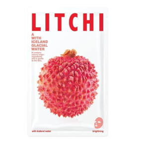  Glacial Water rozświetlająca maseczka w płacie Litchi 20g
