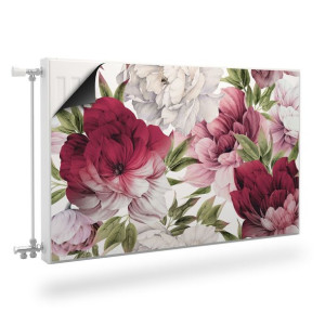 Magnetyczna MASKOWNICA Kaloryfera PIWONIE Kwiaty Peonie 100cm x 60cm