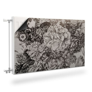 MASKOWNICA Magnetyczna Na Kaloryfer KWIATY Piwonie Beton 90cm x 60cm