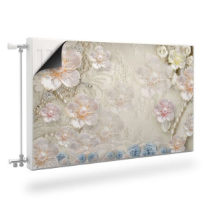 MASKOWNICA Magnetyczna KWIATY Styl Glamour Abstrakcja 110cm x 60cm