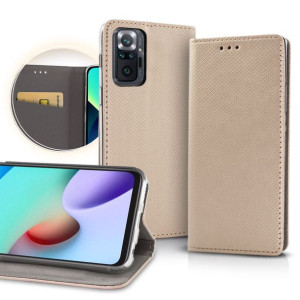 Etui zamykane z klapką do iPhone 14 PLUS złoty