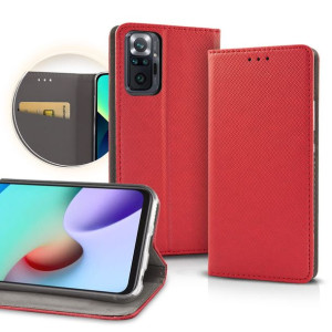 Etui zamykane z klapką do Samsung S23 PLUS czerwony