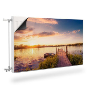 MASKOWNICA Magnetyczna Na Kaloryfer Zachód Słońca Jezioro 120cm x 60cm