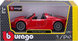Burago 1:24 18-21076 Porsche spyder red