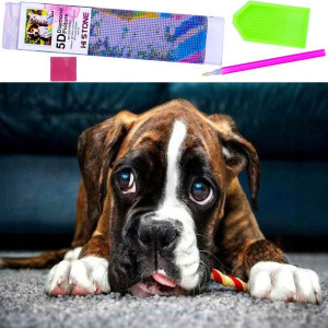 Haft Diamentowy Mozaika 5d Diamentowa Pies Buldog