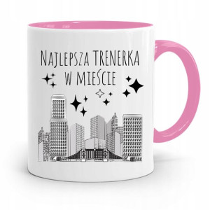 Dla Trenera Trenerki Siłownia Kubek Różowy