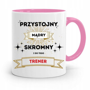 Dla Trenera Trenerki Siłownia Kubek Różowy