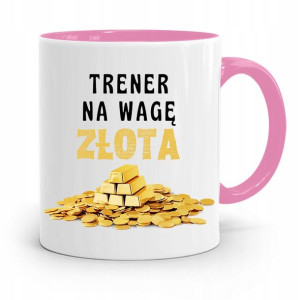 Dla Trenera Trenerki Siłownia Kubek Różowy