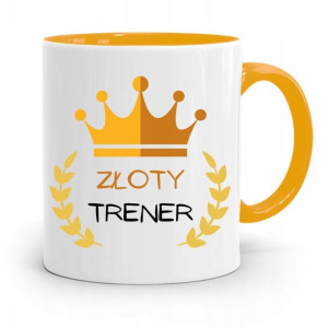 Dla Trenera Trenerki Siłownia Kubek Żółty Prezent