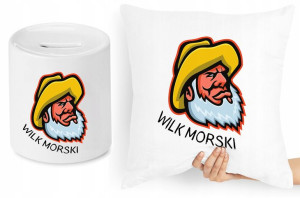 Dla Wędkarza Zestaw Poduszka + Skarbonka Prezent