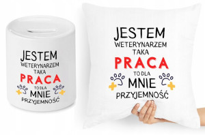 Dla Weterynarza Zestaw Poduszka + Skarbonka