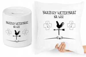 Dla Weterynarza Zestaw Poduszka + Skarbonka