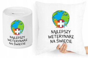 Dla Weterynarza Zestaw Poduszka + Skarbonka