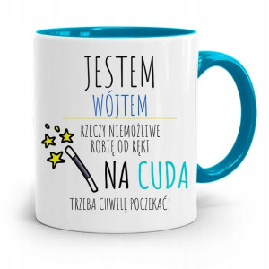 Dla Wójta Kubek Błękitny Prezent Jestem Wójtem