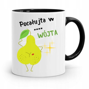 Dla Wójta Kubek Czarny Pocałujta Wójta Prezent