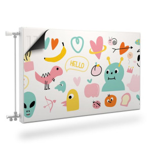 MASKOWNICA Magnetyczna KALORYFERA Komiksowe Postacie 120cm x 60cm