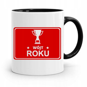 Dla Wójta Kubek Czarny Wójt Roku Prezent