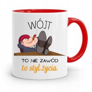 Dla Wójta Kubek Czerwony Wójt To Styl Życia