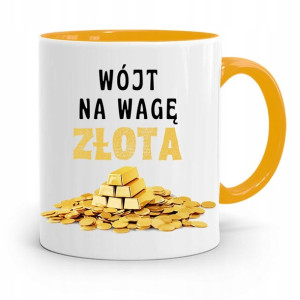 Dla Wójta Kubek Żółty Prezent Na Wagę Złota