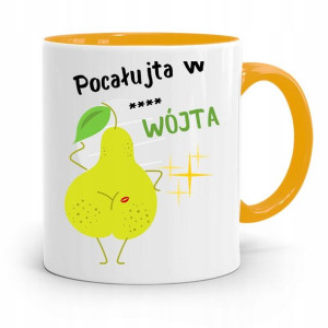 Dla Wójta Kubek Żółty Prezent Pocałujta Wójta