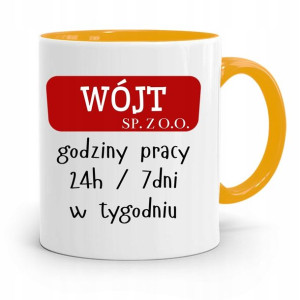 Dla Wójta Kubek Żółty Prezent Wójt Sp. Z O.o.