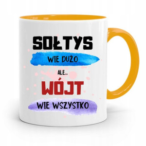 Dla Wójta Kubek Żółty Prezent Wójt Wie Wszystko