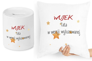 Dla Wujka Zestaw Poduszka + Skarbonka Prezent