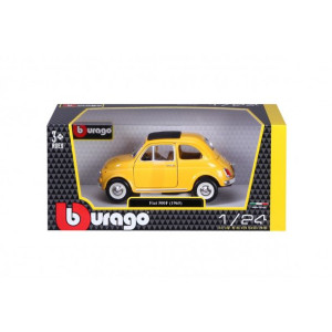 Burago 1:24 18-22097 Fiat 500f 1965 Yellow