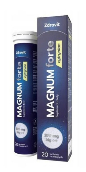 Zdrovit Magnum Forte Cytrynian Magnezu Stres